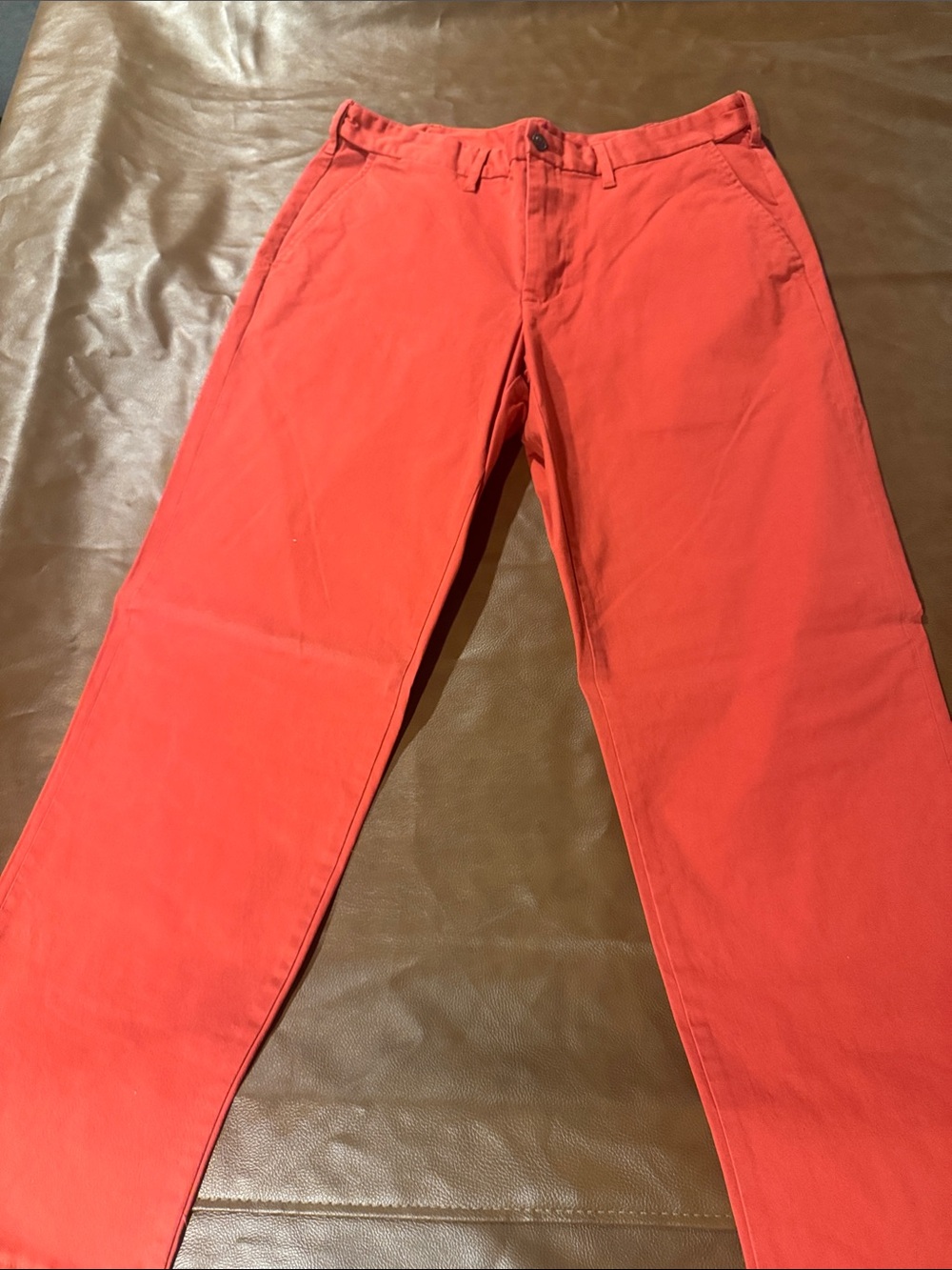 Lands' End Men's Coral-Red Chino Pants